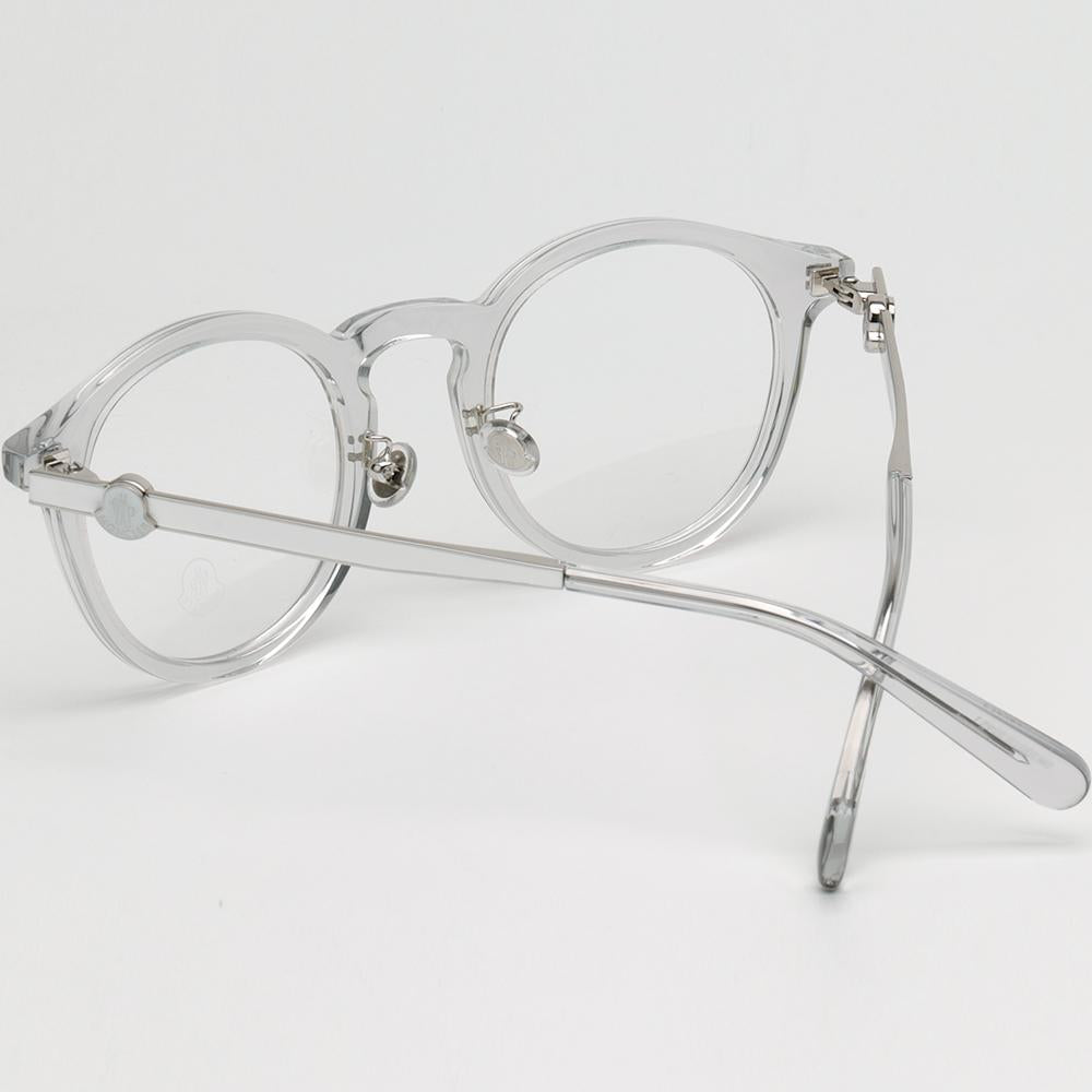 Moncler Clear Acetate Round Eyeglass Frames Unisex ML5175H 020