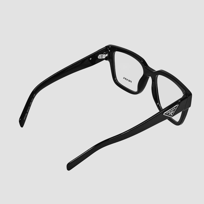 PRADA Square Frame Black Eyeglasses 1AB1O1