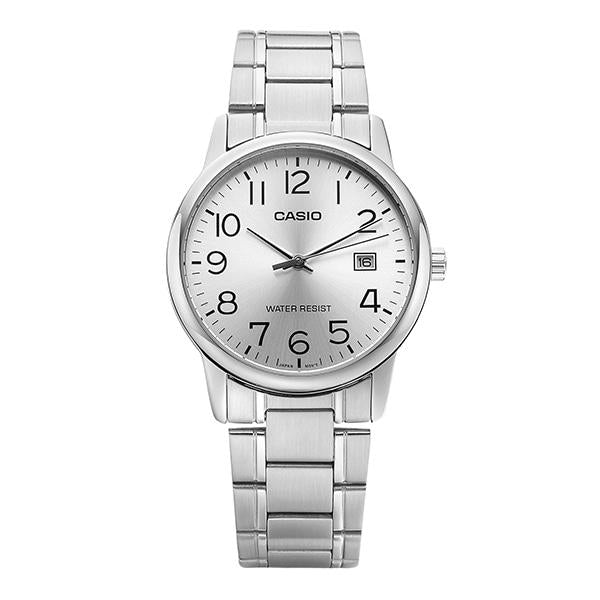 Casio Silver Stainless Steel Analog Men's Watch MTP V002D 7BUDF