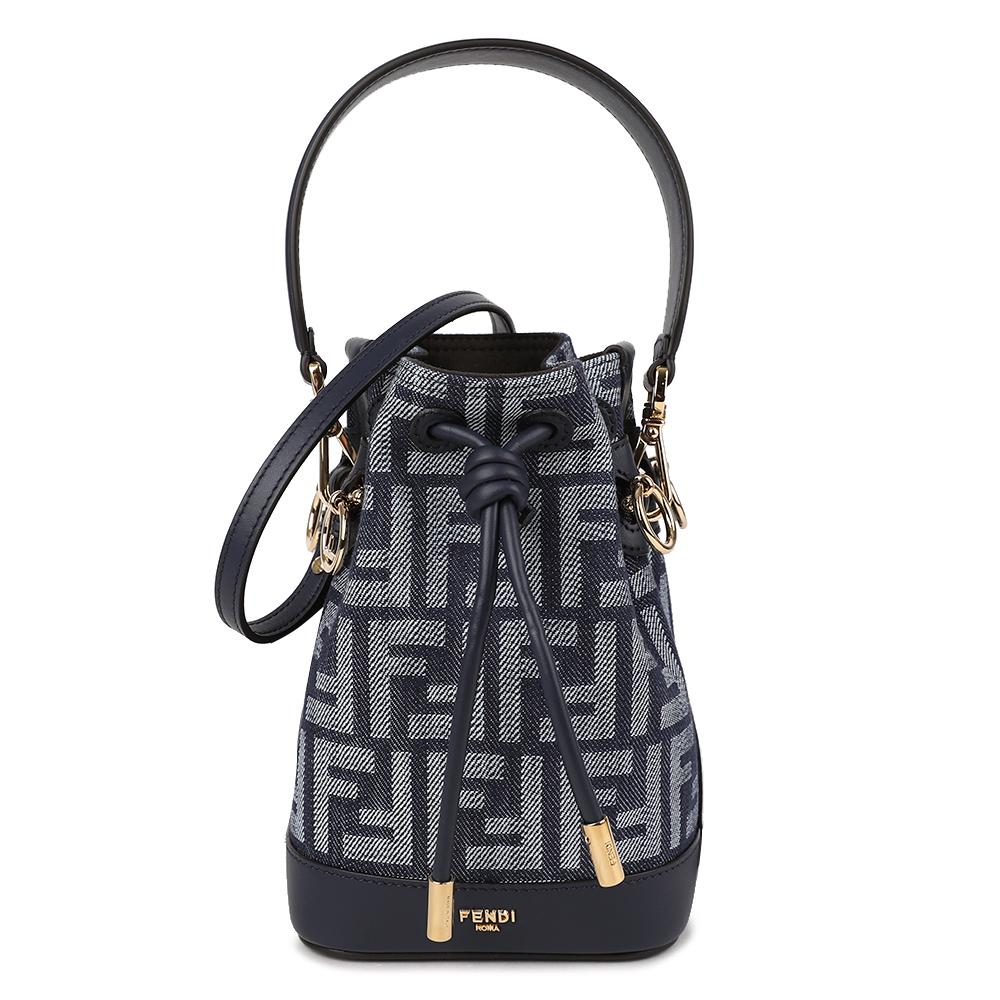 FENDI Mon Tresor Denim Shoulder Bag