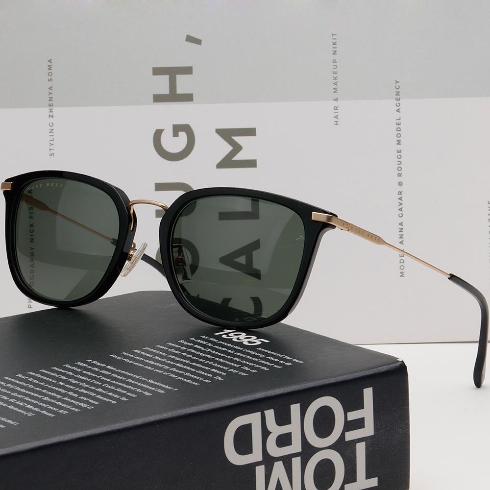 HUGO BOSS Black Square Acetate Asian Fit Sunglasses BOSS1287FSK 2M2QT