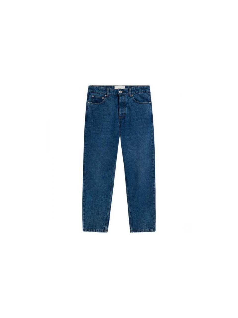 AMI Tapered Fit Denim Jeans for Men HTR103 DE0031 480