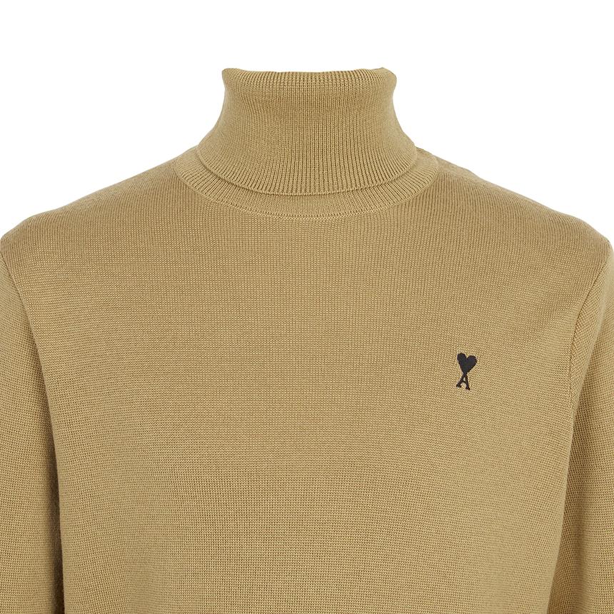 AMI Men’s Turtleneck Knit Sweater HKS827 001 288