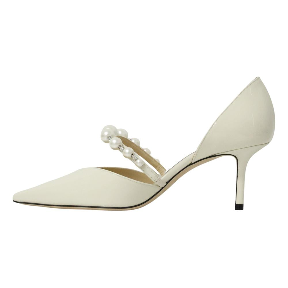 Jimmy Choo Aurelie 65 Leather Pumps Black Women’s Slingback Heel