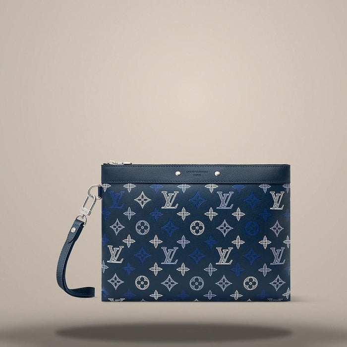 Louis Vuitton Navy Blue Pochette To Go Card Holder M28913