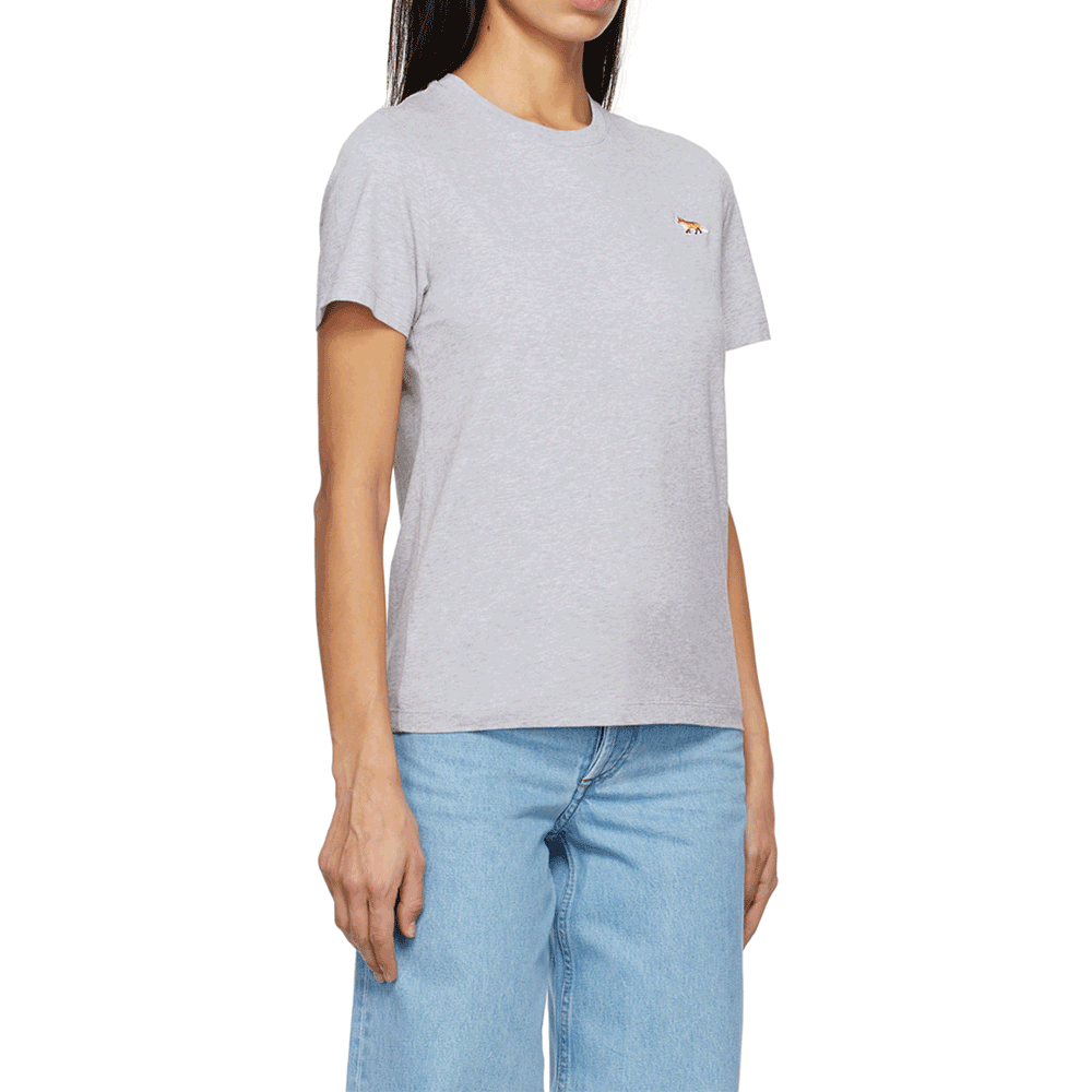 Maison Kitsune Baby Fox Logo Women’s Short Sleeve T-Shirt Wh MW00110 KJ0008 H120