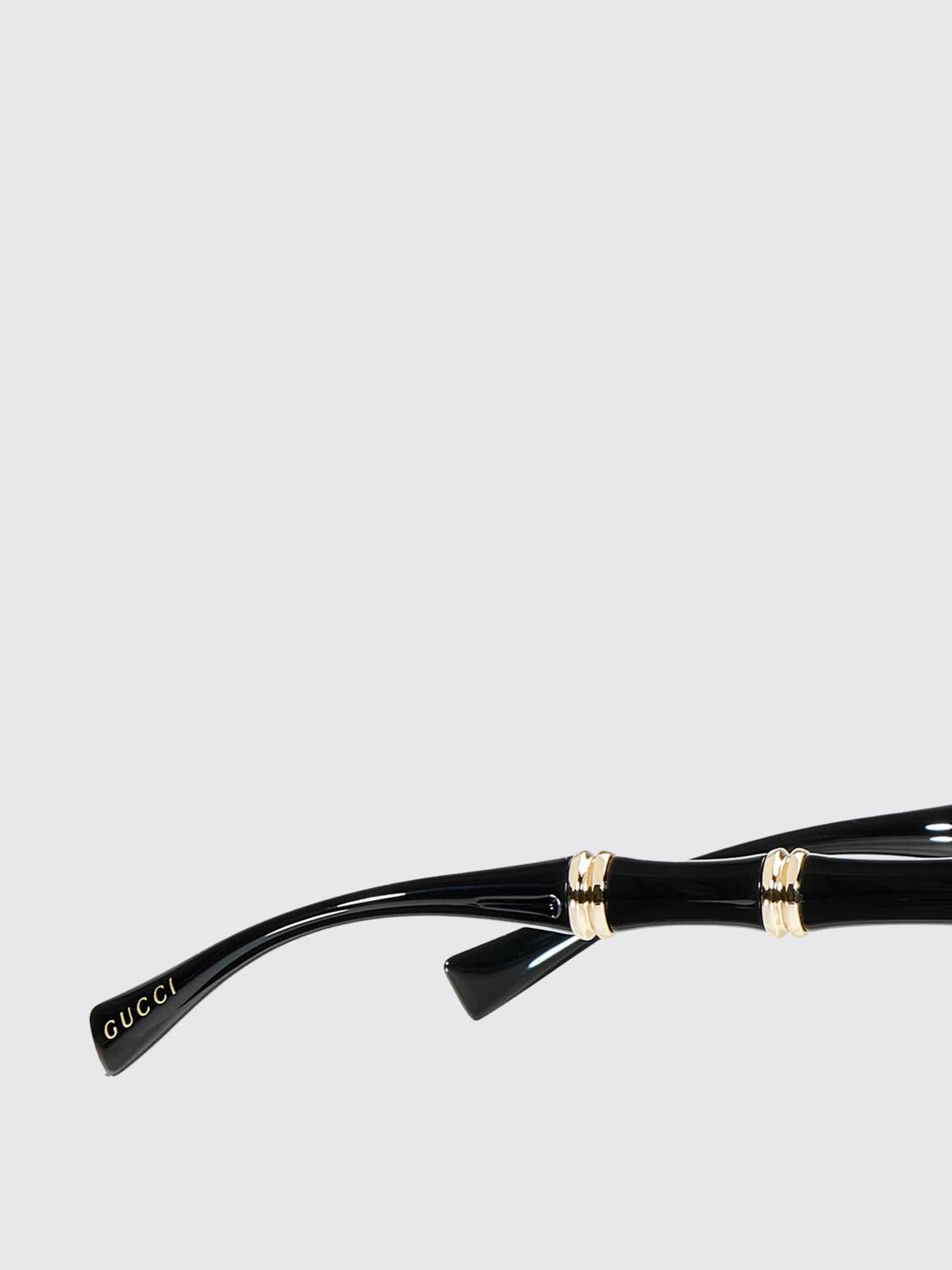 GUCCI Black Acetate Square Sunglasses