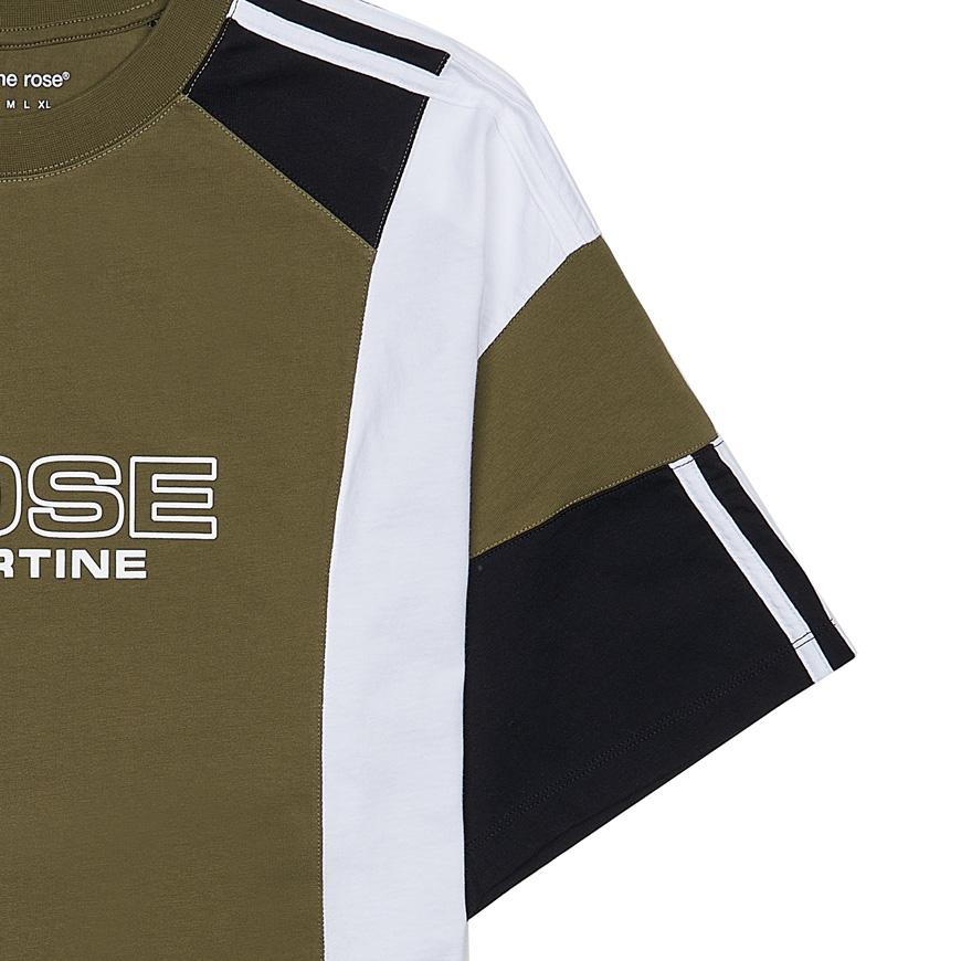 MARTINE ROSE Men’s Oversized Panel T-Shirt 630JE01411D GRN