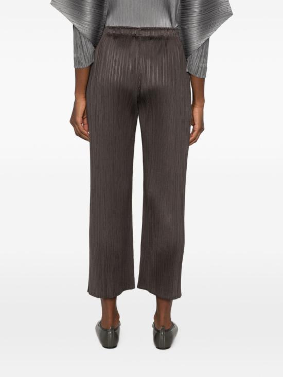 PLEATS PLEASE Charcoal Pleated Suit Pants Women’s Classic Trousers