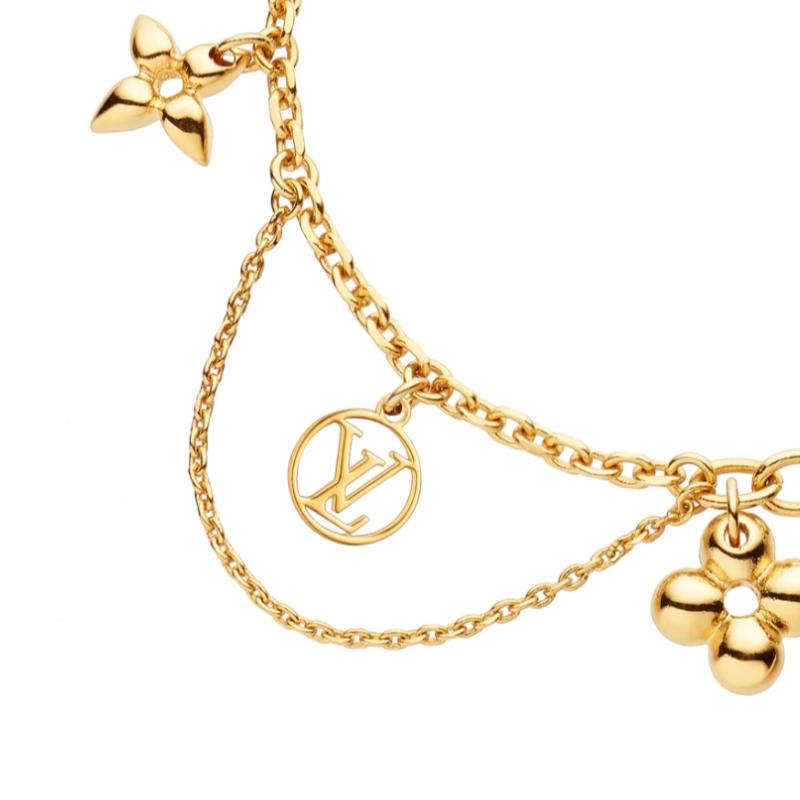 Louis Vuitton Blooming Supple Bracelet Women’s Gold-Tone Monogram