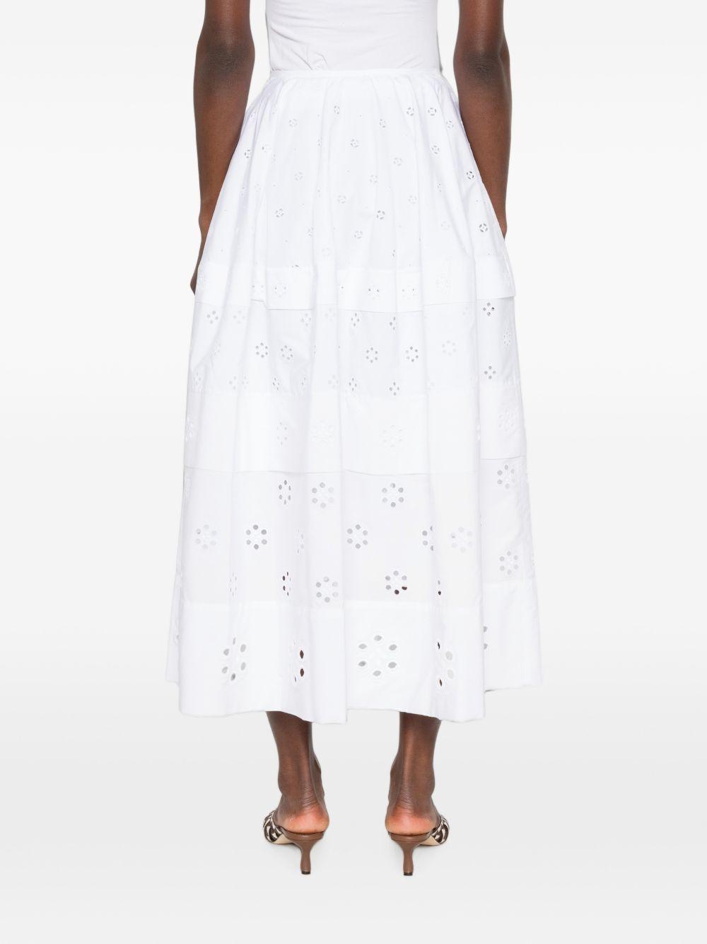 CELINE Wool Blend Midi Skirt Black