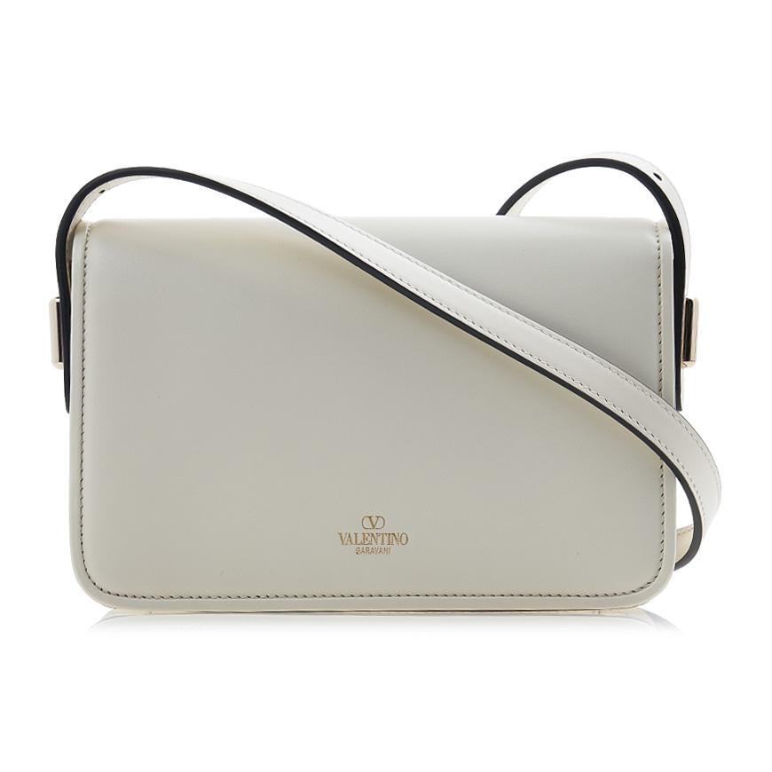 VALENTINO Garavani V Logo Leather Shoulder Bag for Women