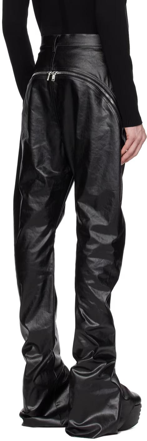 Rick Owens Black Coated Stretch Denim Jeans RU01D3343 SCT 09