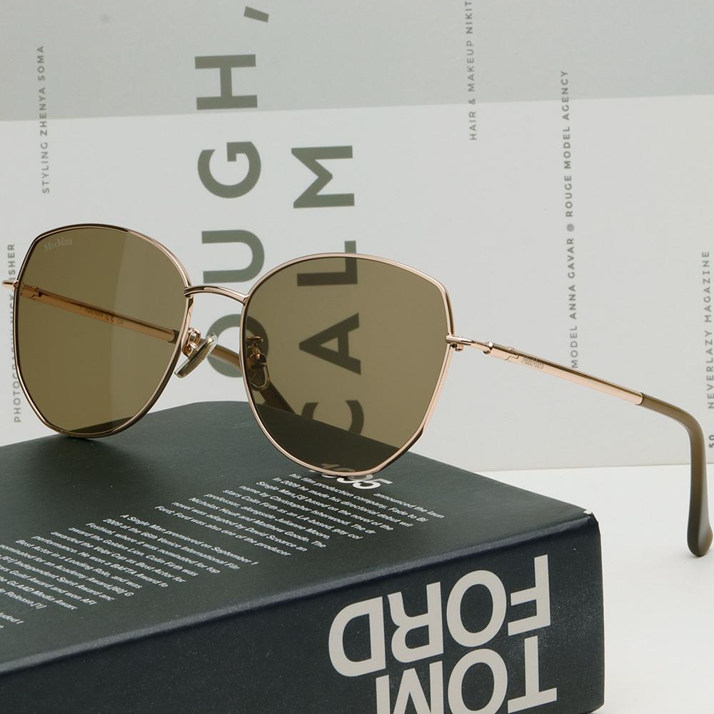 Max Mara Polygon Metal Sunglasses Asian Fit Unisex MM0114K 32E