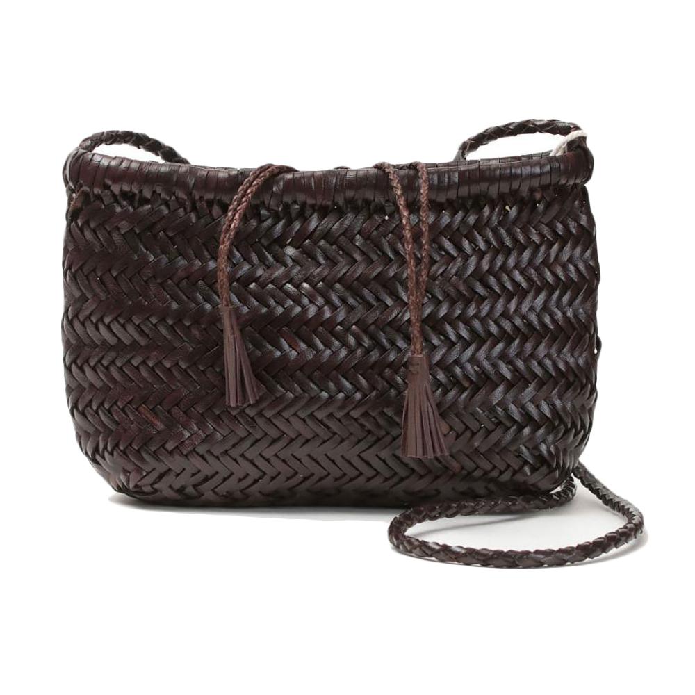 Dragon Diffusion Dark Brown Leather Shoulder Crossbody Bag