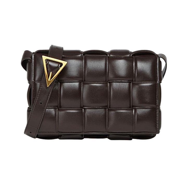Bottega Veneta Padded Cassette Leather Shoulder Bag Brown