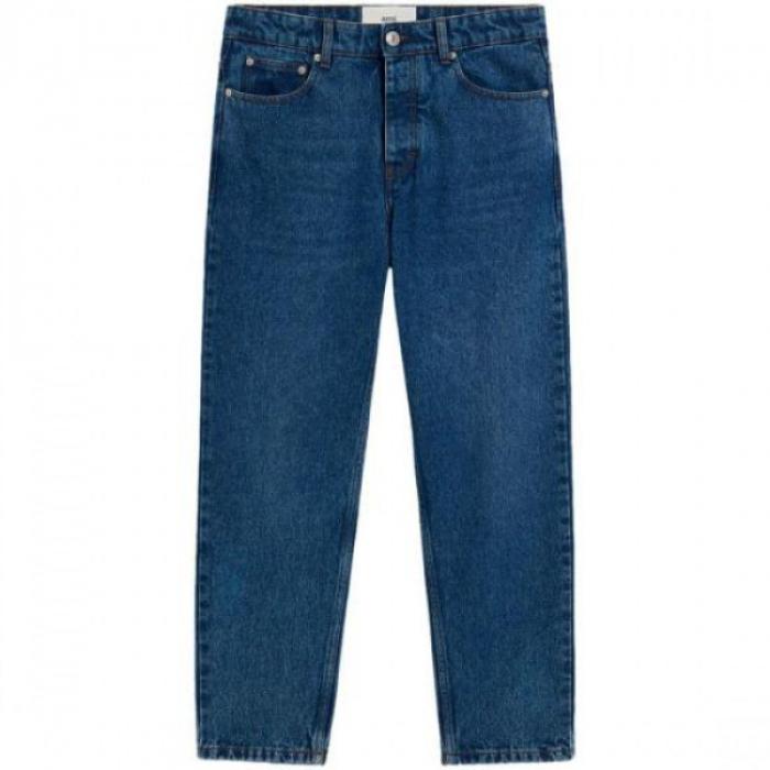 AMI Tapered Fit Denim Jeans for Men HTR103 DE0031 480
