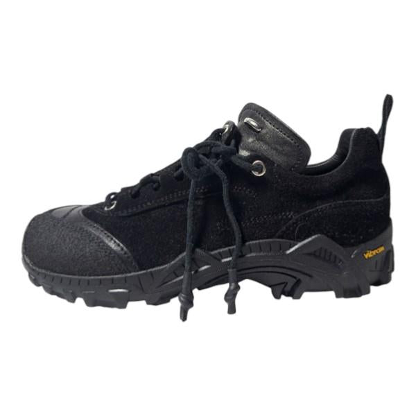OUR LEGACY Black Leather Gabe Low-Top Sneakers