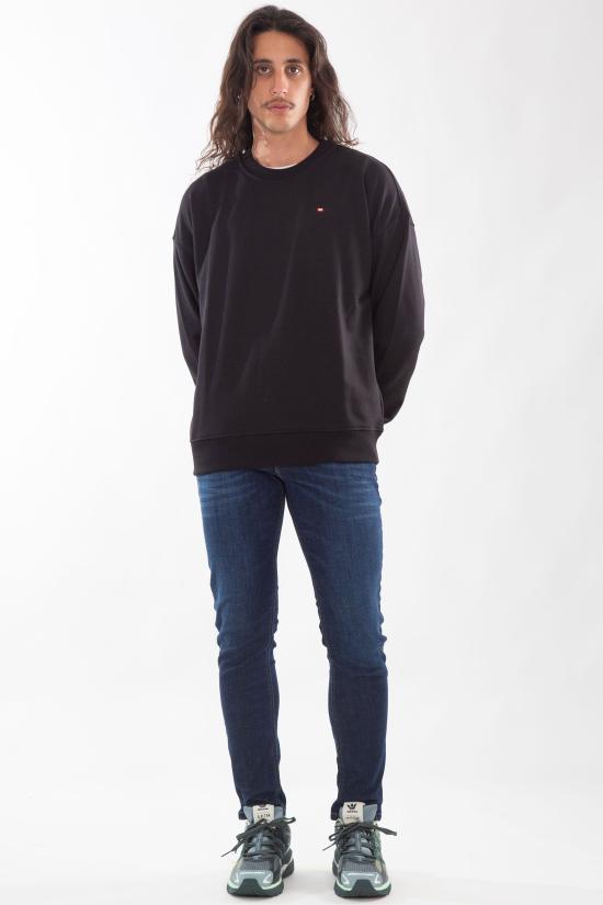 DIESEL Long Sleeve Sweatshirt for Men A149420GRAC9XX BLACK DOM