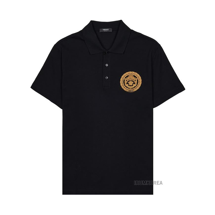 Versace Men’s Chain Crest T-Shirt 1013906 1A13413 1B000