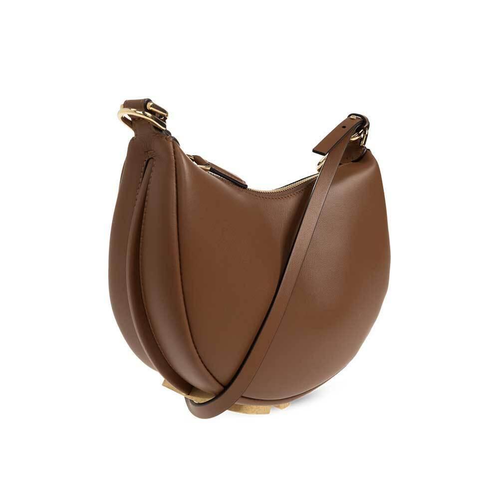 FENDI Fendigraphy Mini Leather Hobo Bag Women’s Shoulder Bag