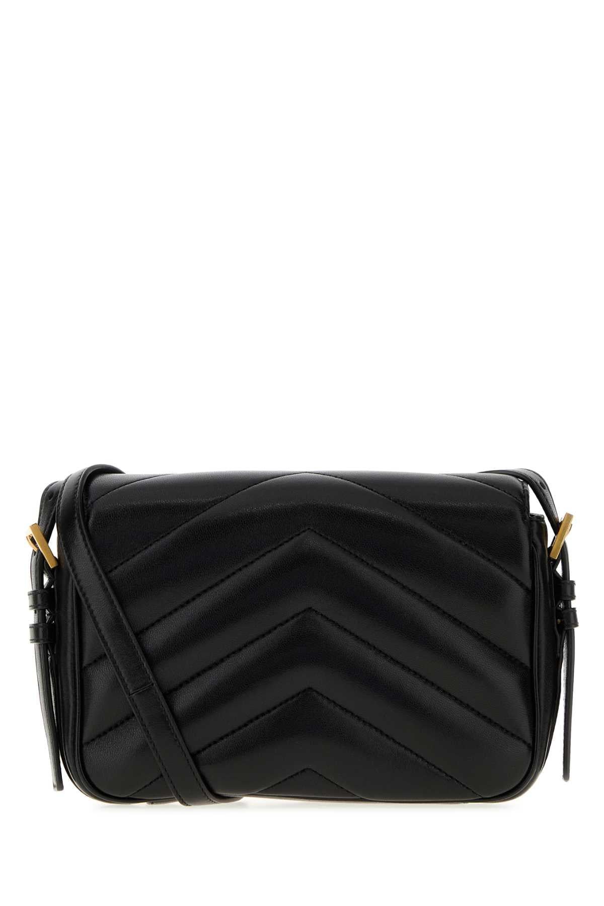 Saint Laurent Leather Shoulder Bag Black