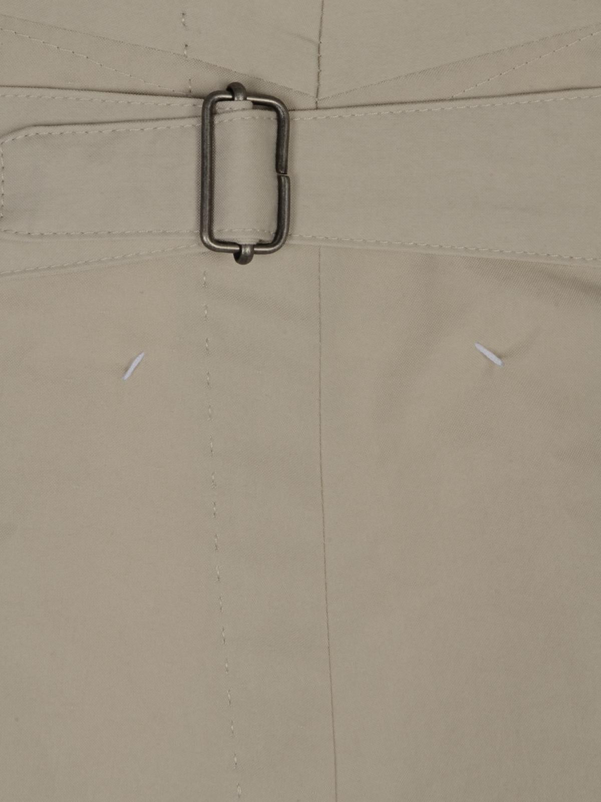 Maison Margiela Black Wool Trousers Men's Suit Pants