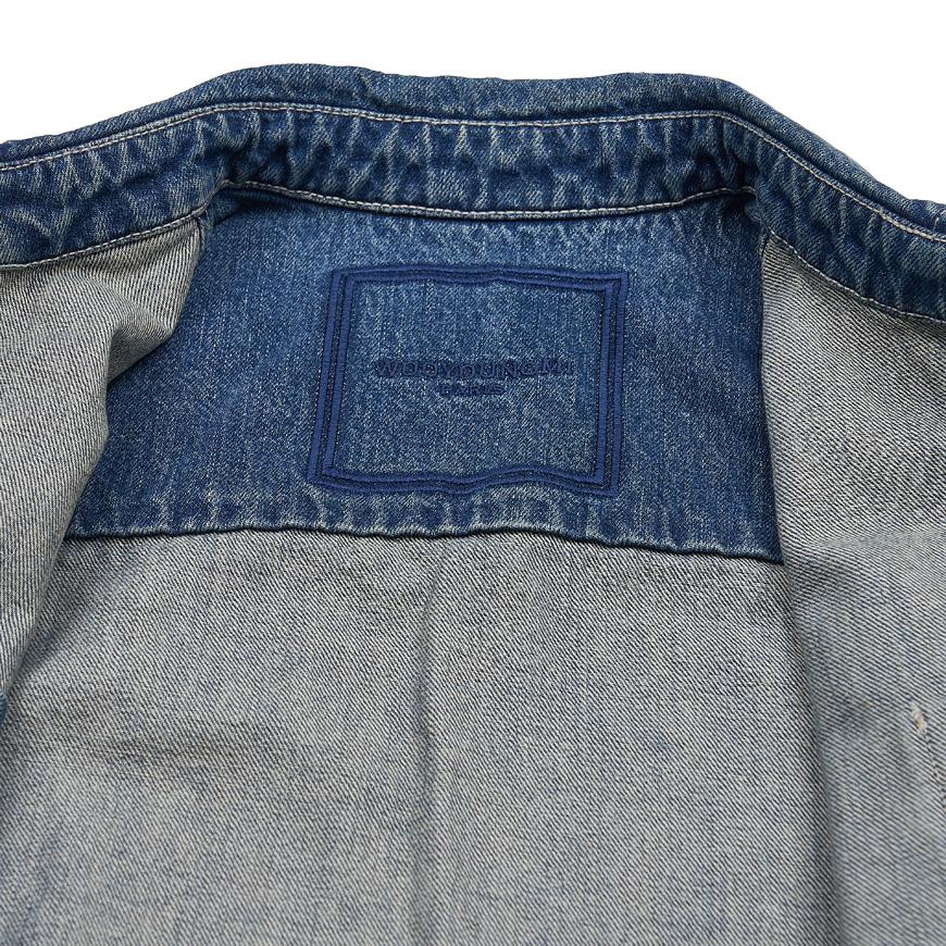 WOOYOUNGMI Blue Denim Back Logo Long Sleeve Shirt M243SH17 983L