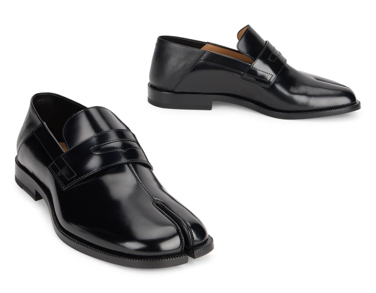 Maison Margiela Black Leather Loafers