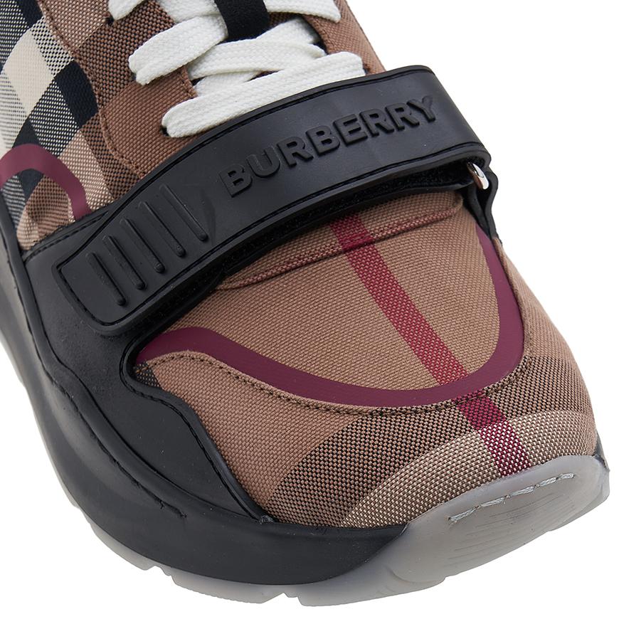 BURBERRY Men’s Check Cotton Low-Top Sneakers 8052971 MF TNR RAMSEY M ST A8894