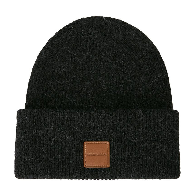 Coach Unisex Knit Beanie Hat CU825 BLK
