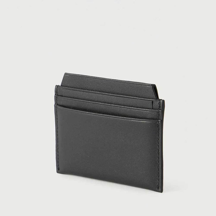 Vivienne Westwood Studded Flat Leather Card Holder Wallet Black