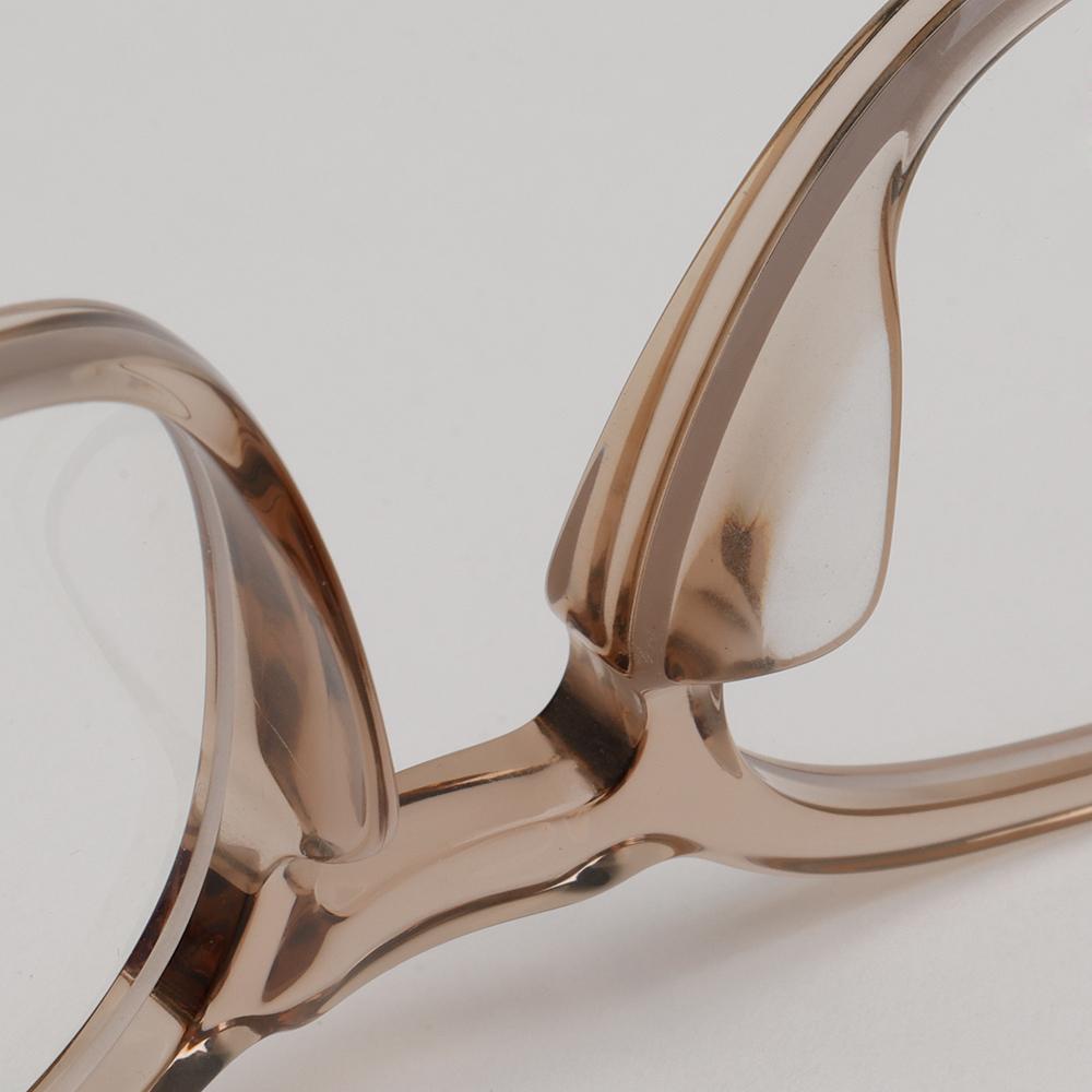 TOM FORD Blue Light Blocking Clear Brown Transparent Acetate Glasse TF6015KB 045