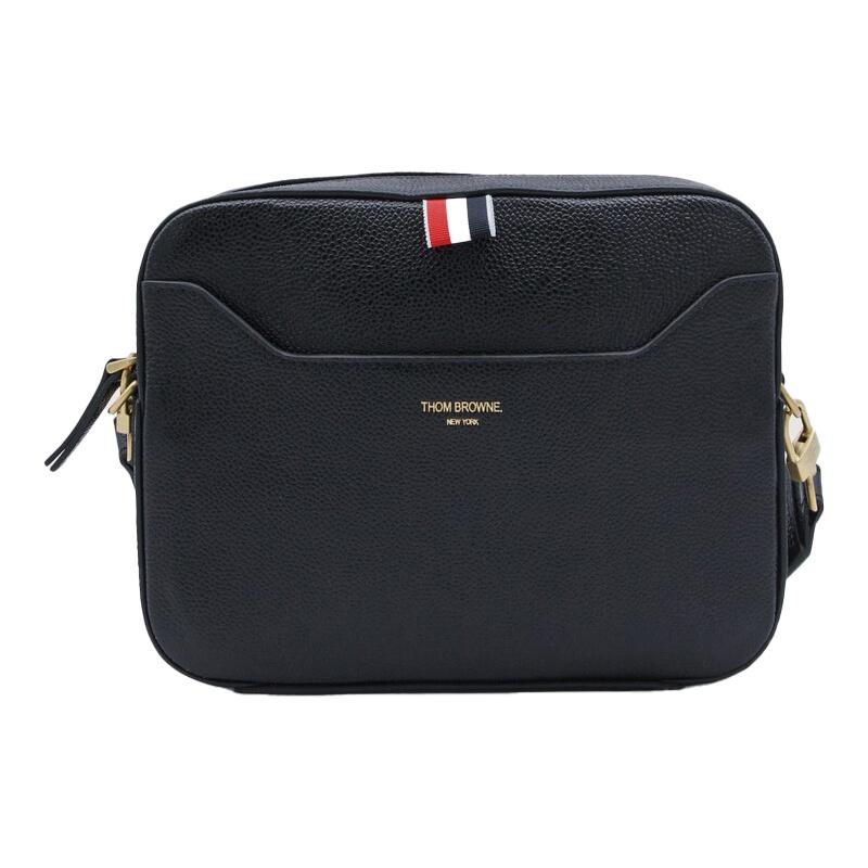 THOM BROWNE Men's Pebble Grain Leather Camera Crossbody Bag