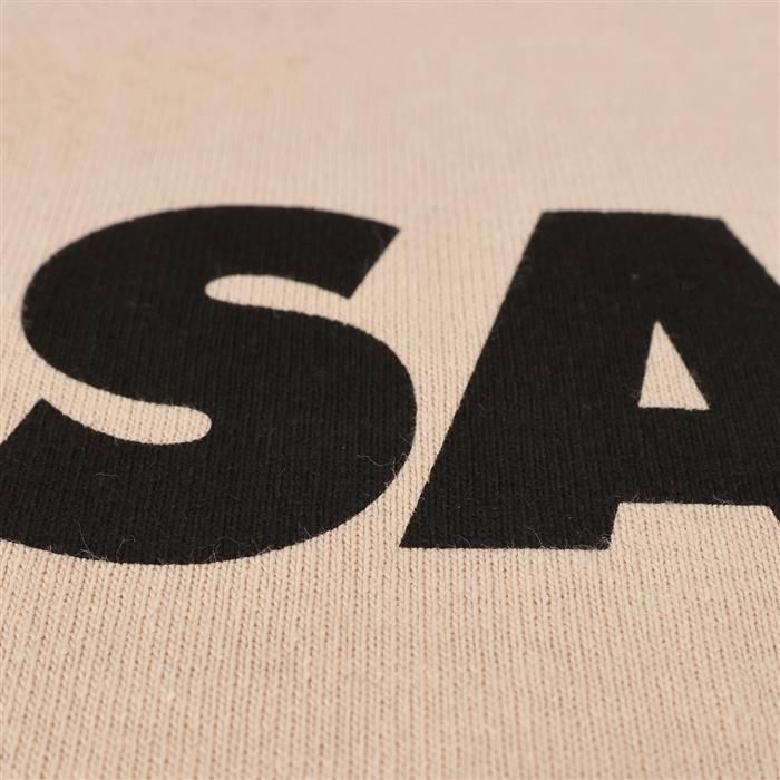 JIL SANDER Logo Short Sleeve T-Shirt for Women Beige Cotton