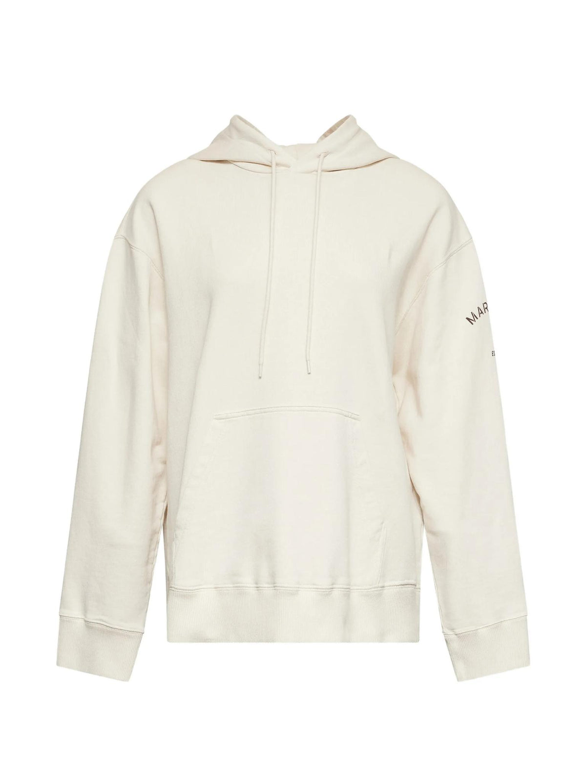 Maison Margiela Beige Cotton Logo Hoodie for Women