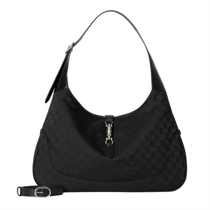 GUCCI Jackie 1961 Large Crossbody Bag Black Leather