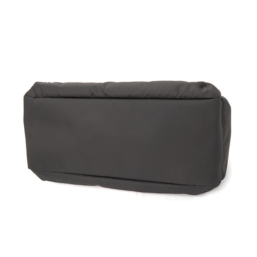 PLEIN SPORT Men’s Duffel Bag Black Nylon Tote Bag