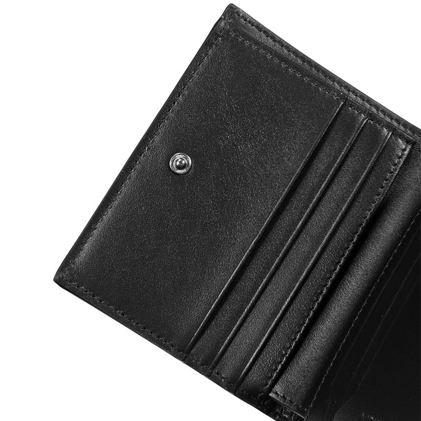 Montblanc Extreme 3.0 Compact Wallet Black Leather 6CC Bi-Fold