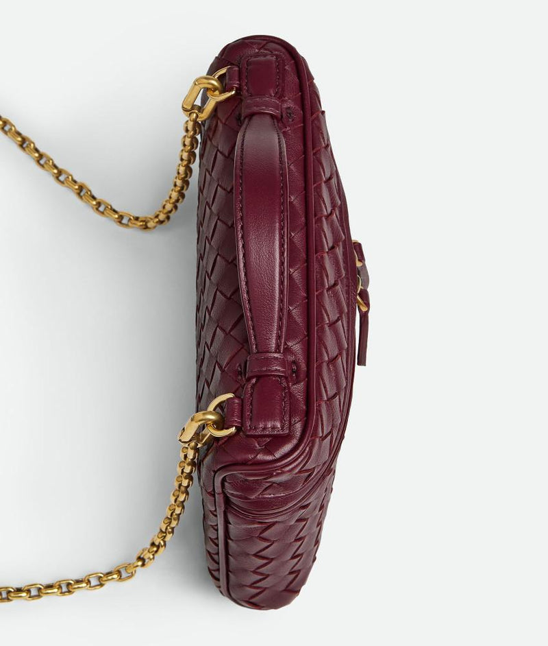 Bottega Veneta Intrecciato Small Soft Vanity Bag Barolo Crossbody
