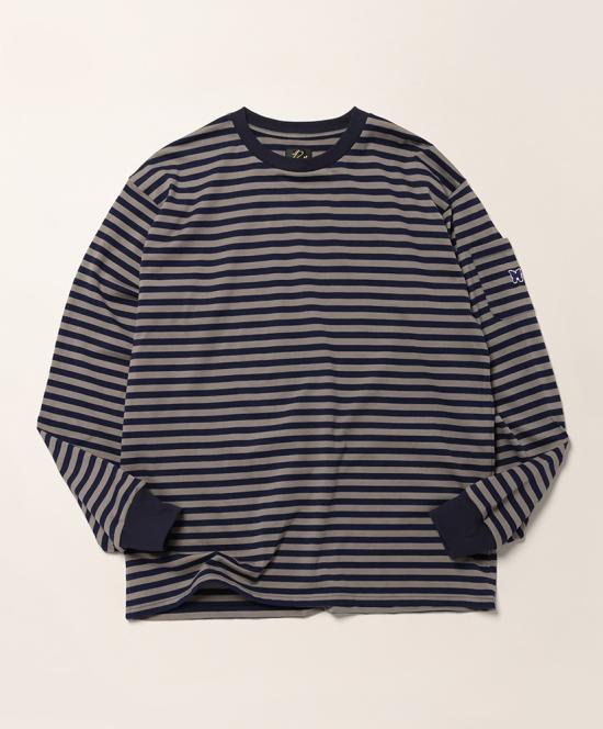 NEEDLES Long Sleeve Sweatshirt SX445 NAVY MOCHA DOM