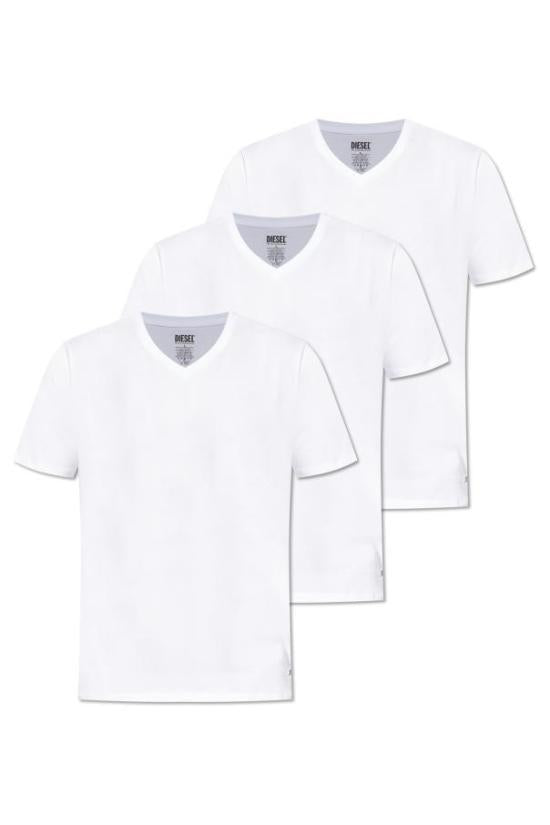 DIESEL Short Sleeve T-Shirt for Men A178290LIADE4124 WHITE DOM