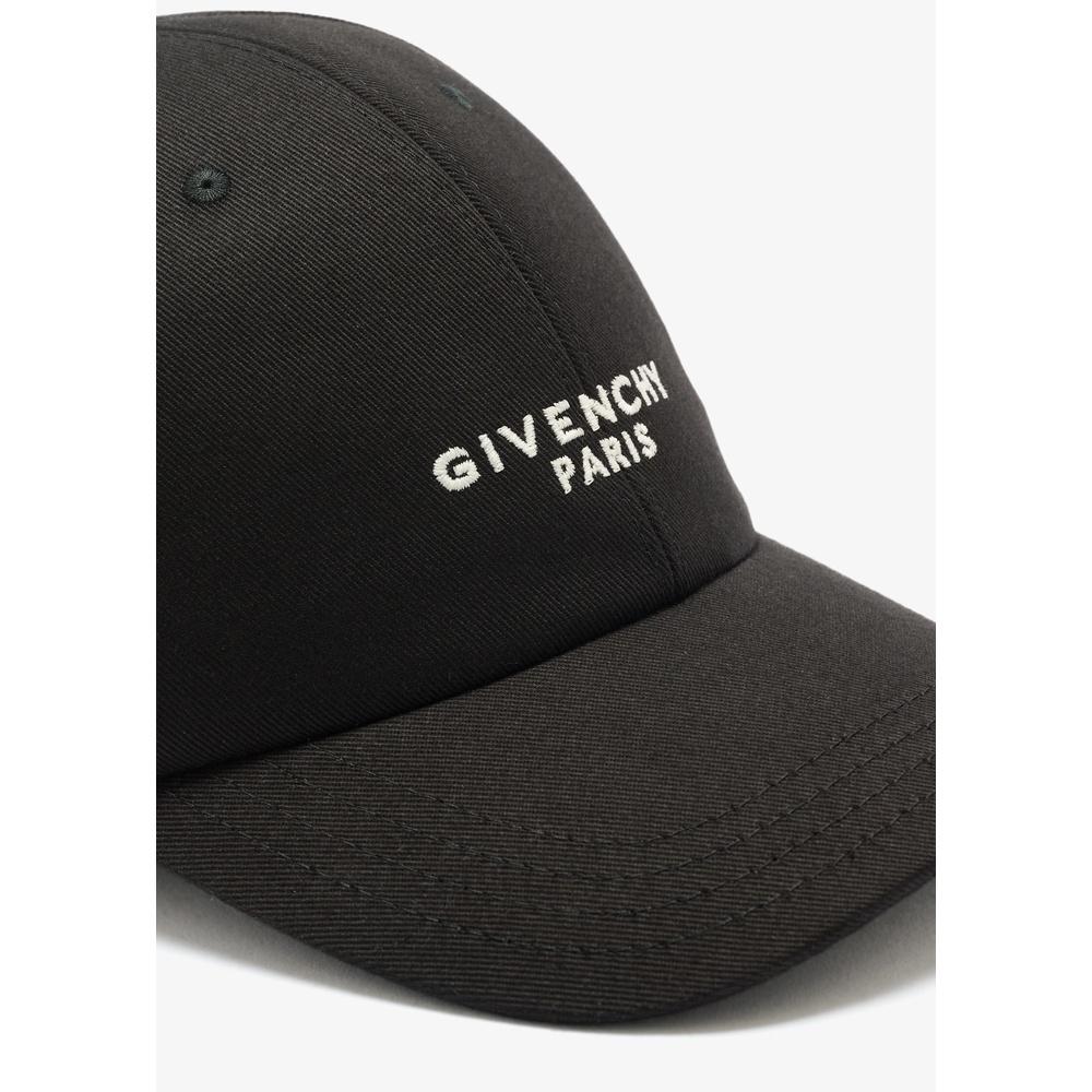 GIVENCHY Logo Embroidered Black Cotton Baseball Cap