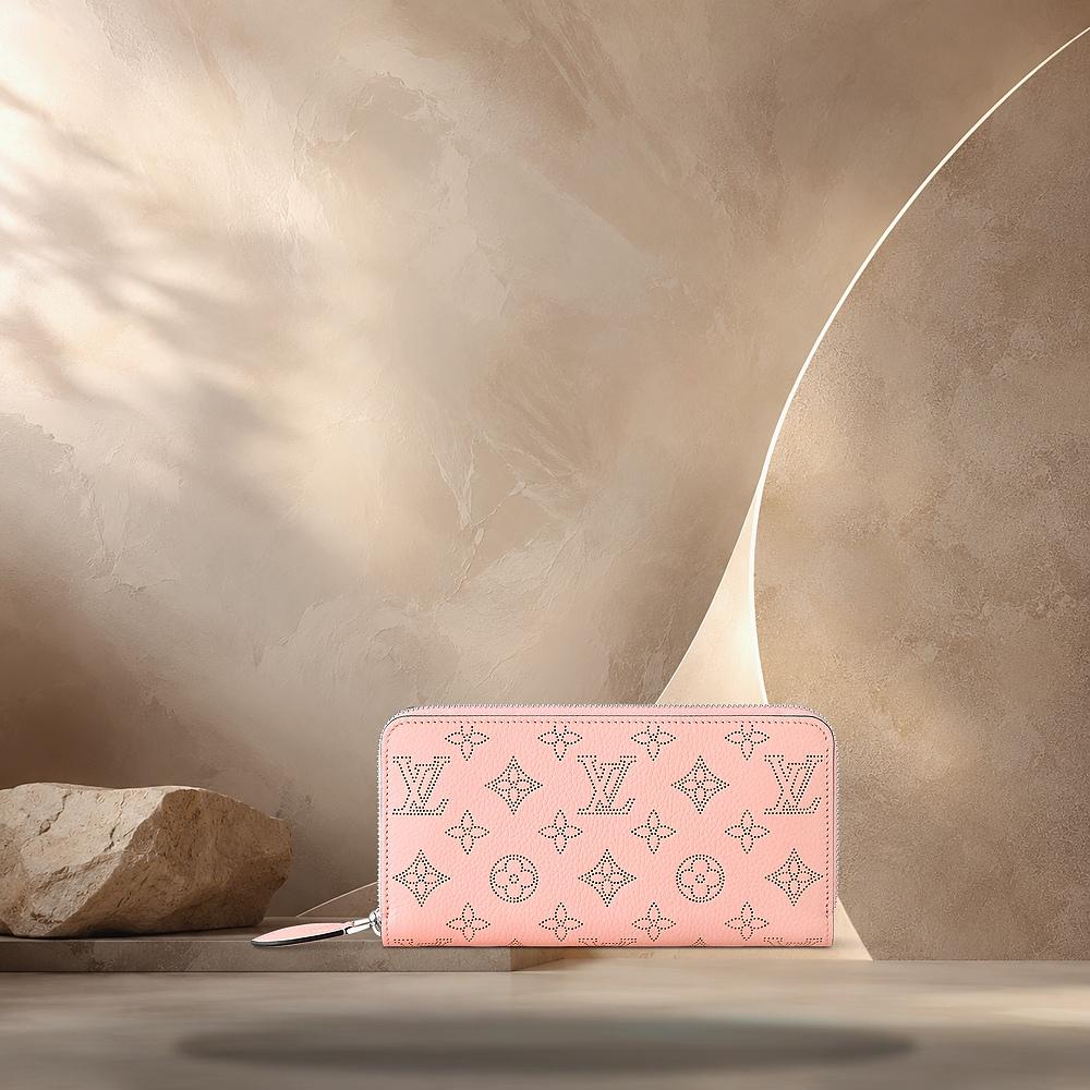 Louis Vuitton Rose Jasmin Pink Zip Wallet Compact Wallet