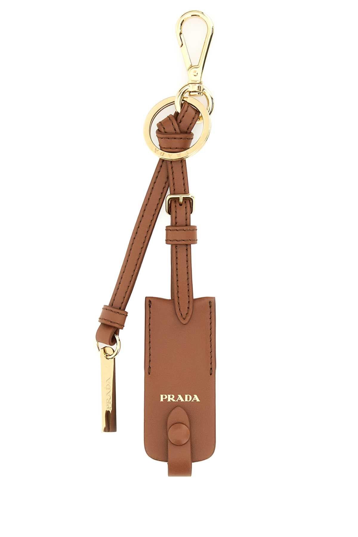 PRADA Silver Metal Heart Keyring
