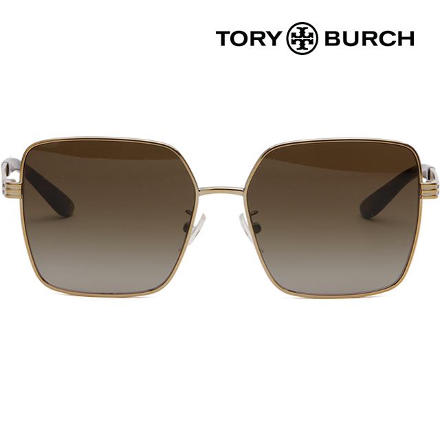Tory Burch Gold Square Sunglasses Unisex Accessories TY6087 327913