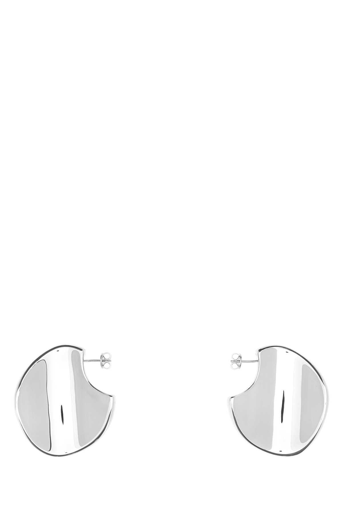 Bottega Veneta Silver-Tone Hoop Earrings