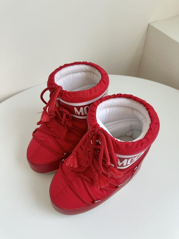MOON BOOT Icon Low Snow Boots Red Women’s Winter Boots 80D1409340 D001