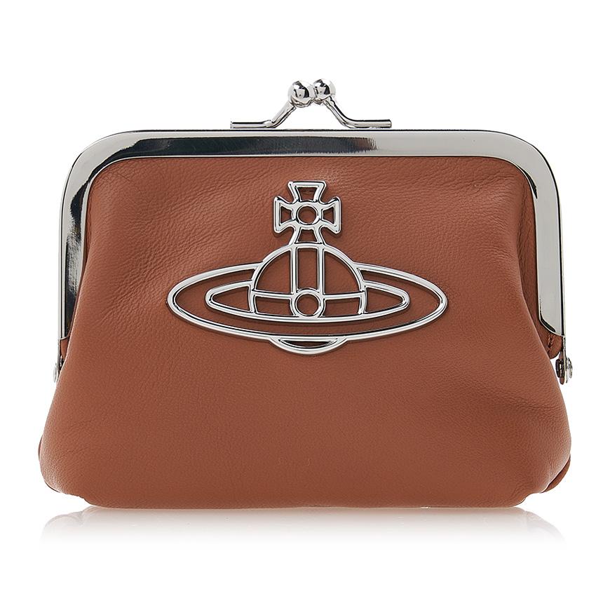Vivienne Westwood Prime Purse Coin Wallet Navy Leather Women’s
