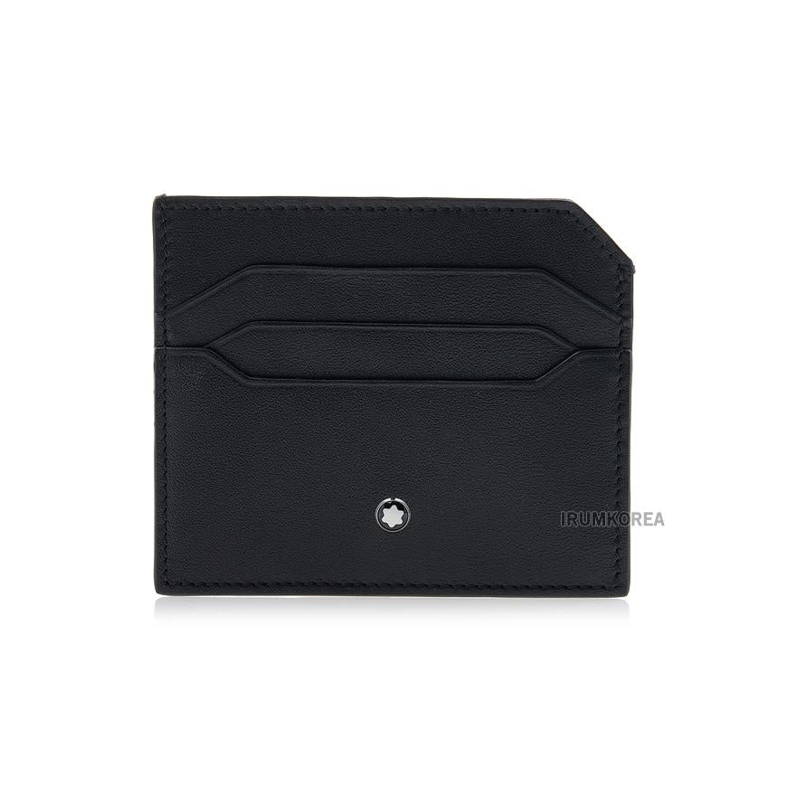Montblanc Soft Leather 6 Card Holder Wallet Black